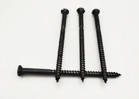 DIN 571 मानक ZINC कटा हुआ लकड़ी पेंच mimus पेंच सिर और काले रंग के साथ