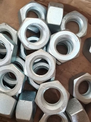 हेक्स नट 4.8/8.8 ग्रेड जस्ता लगाया कार्बन स्टील एचडीजी नट फैक्टरी