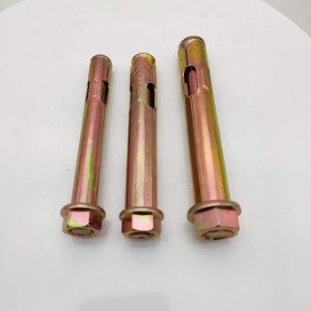 स्लीव एंकर बोल्ट फास्टनर कार्बन स्टील M6-M24 पीला